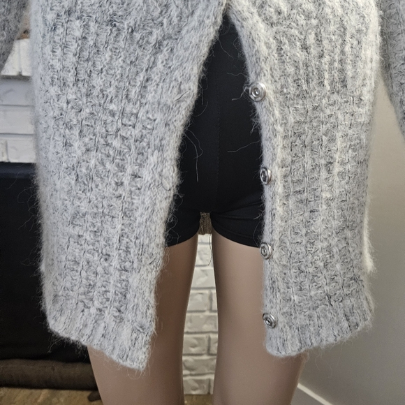 Cotelac Alpaca Wool Gray Sweater Cardigan Button Down Peru - Picture 5 of 16
